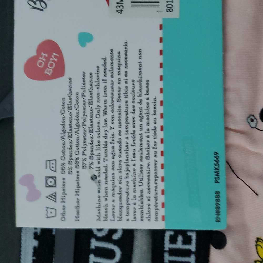 Disney NWT Minnie Mouse Pink and Gray Underwear Set Size M Adult - Picture 6 of 7